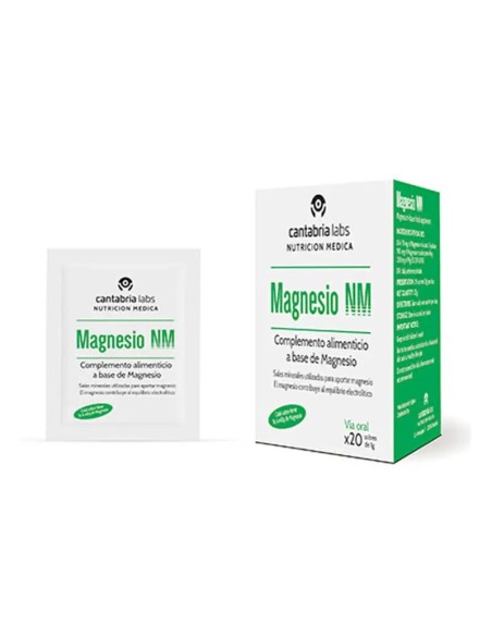 Magnesio NM 1g x 20 Sobres, Cantabria Labs Nutrición Médica