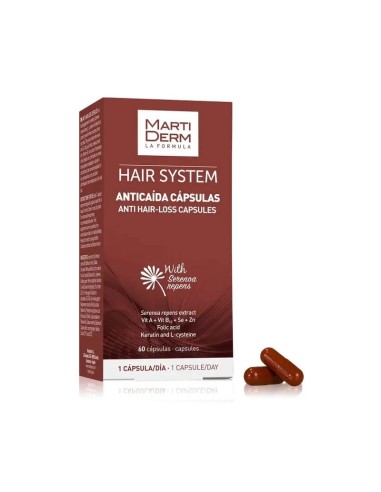 Martiderm Hair System cápsulas Anticaída 60 cápsulas