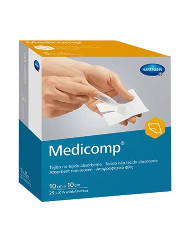 Medicomp Gasa Estéril 10X10 cm 50 unidades