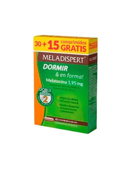 Meladispert Dormir & En Forma 1.95 mg, 30+15 comprimidos