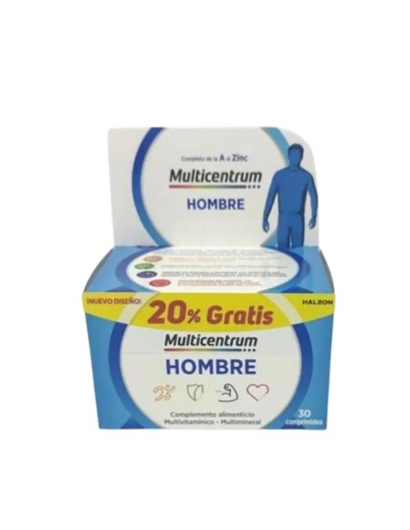 Multicentrum Hombre 20% Descuento, 30 comprimidos