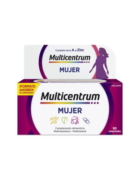 Multicentrum Mujer Complemento alimenticio Multivitamínico, 90 comprimidos