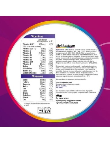 Multicentrum Mujer Complemento alimenticio Multivitamínico, 90 comprimidos