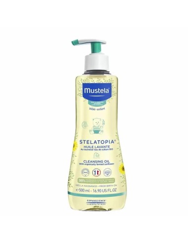 Mustela Stelatopia Aceite de Baño y Ducha, 500 ml