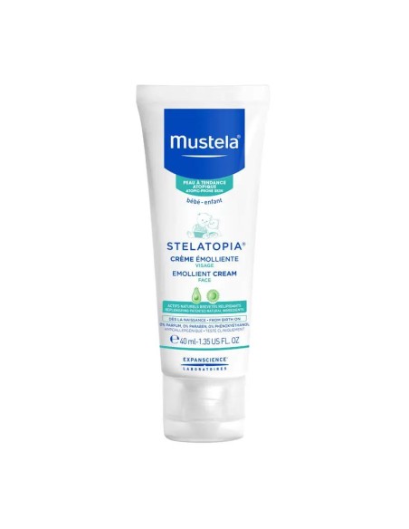 Mustela Stelatopia Crema Facial Emoliente, 40 ml