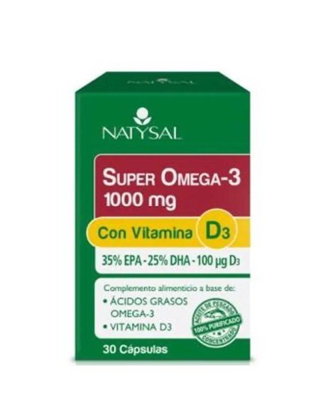Natysal Super Omega 3 1000Mg Con Vitamina D3 30Cap.
