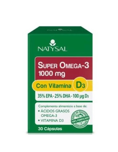 Natysal Super Omega 3 1000Mg Con Vitamina D3 30Cap.