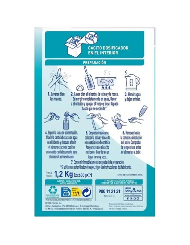 Nestlé Nan Optipro 1 Leche de Inicio, 1200 gr