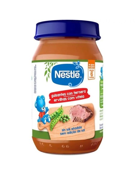 Nestlé Tarrito De Guisantes Con Ternera, 190g