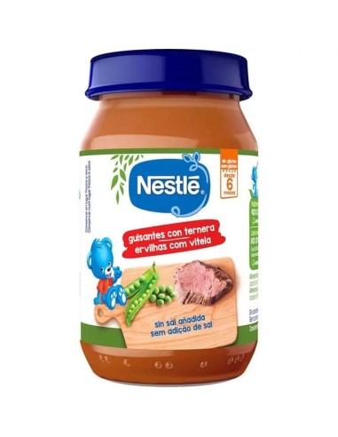 Nestlé Tarrito De Guisantes Con Ternera, 190g