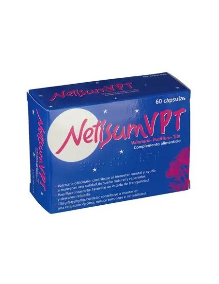 Netisum Vpt Descanso Nocturno Valeriana - 60 Cápsulas