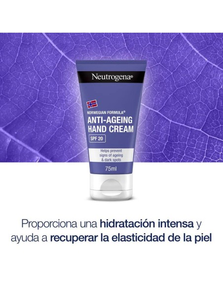 Neutrogena  Crema de Manos Antiedad Antimanchas SPF20,  2 x 75 ml