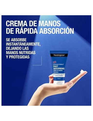 Neutrogena  Crema de Manos Reparadora Absorción Rápida, 75 ml