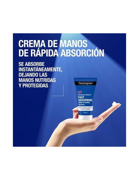 Neutrogena  Crema de Manos Reparadora Absorción Rápida, 75 ml