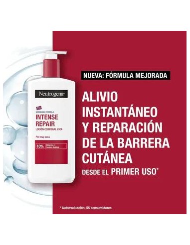 Neutrogena  Crema Hidrantante Corporal Reparadora CICA Piel muy seca, 400 ml