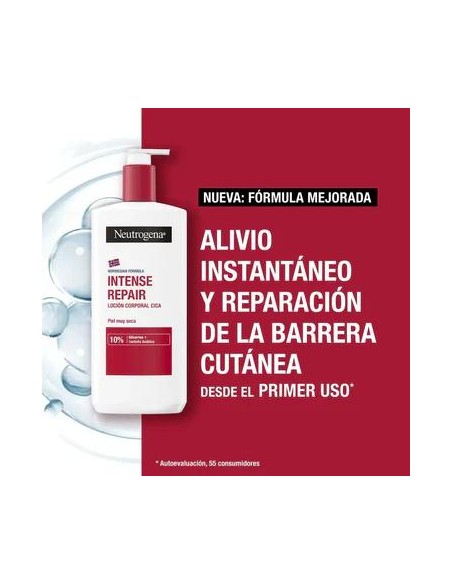 Neutrogena  Crema Hidrantante Corporal Reparadora CICA Piel muy seca, 400 ml