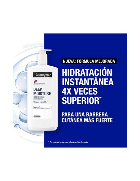 Neutrogena  Crema Hidratante Corporal Hipoalergénica Sin Perfume, 2X750 ml