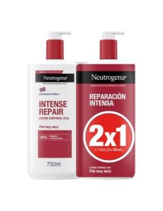 Neutrogena  Crema Hidratante Corporal Reparadora CICA Piel muy seca Pack, 2x400 ml 2