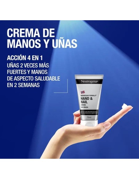 Neutrogena Crema de Manos y Uñas, Reparadora y Fortalecedora, 75 ml