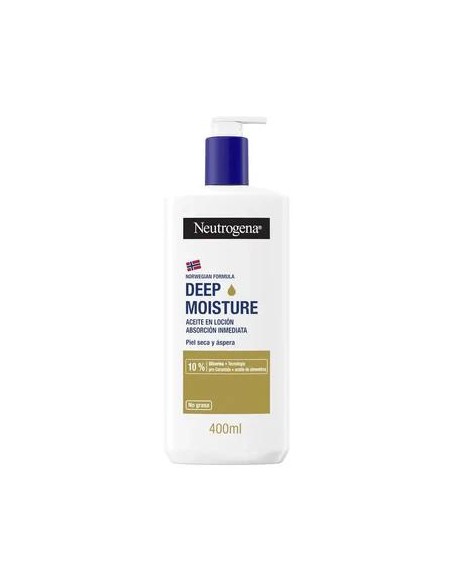 Neutrogena Crema Hidratante Corporal con Aceite de Almendras, 400 ml