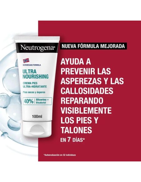Neutrogena Crema Pies Ultra Hidradante Pies Secos y Ásperos Pack, 2 x 100 ml