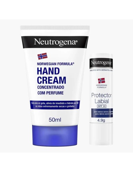 Neutrogena Pack Crema de Manos Reparadora 50ml + Labial SPF 20 4.8gr