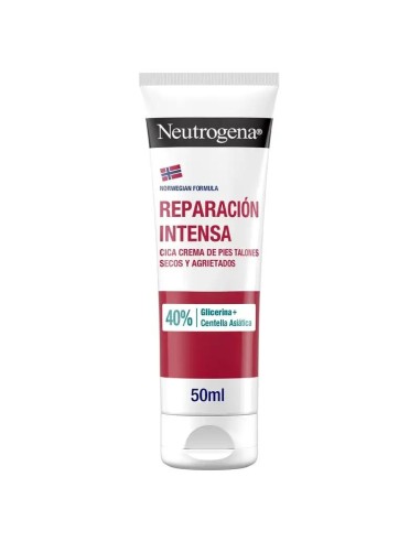 Neutrogena Reparación Intensa CICA Crema Pies Talones Agrietados, 50 ml