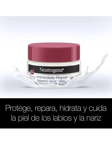 Neutrogena, Bálsamo Nariz Y Labios, Fórmula Noruega, Crema Que Hidrata Y Repara, Rápida Absorbción, 15 Ml