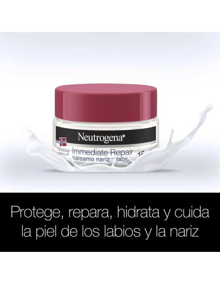 Neutrogena, Bálsamo Nariz Y Labios, Fórmula Noruega, Crema Que Hidrata Y Repara, Rápida Absorbción, 15 Ml