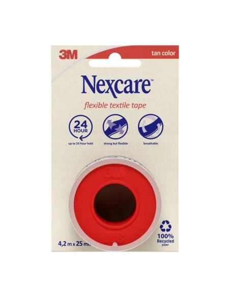 Nexcare Esparadrapo De Tela Color Piel 4,2 M X 2,5 Cm