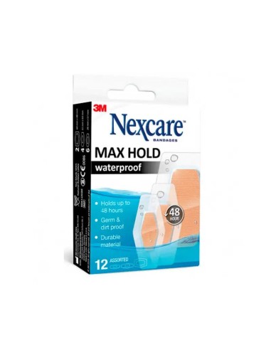 Nexcare Maxhold Waterpoof Bandages 12 unidades