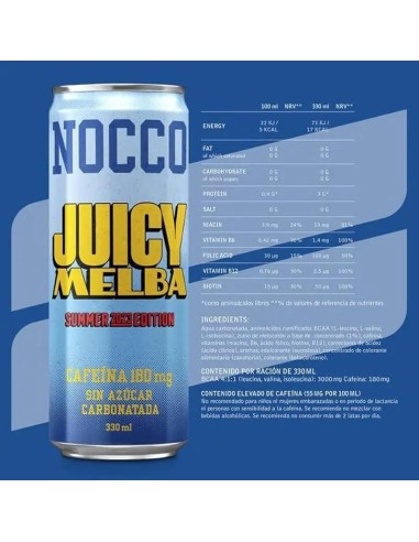 Nocco Bcaa Juicy Melba, 330 ml