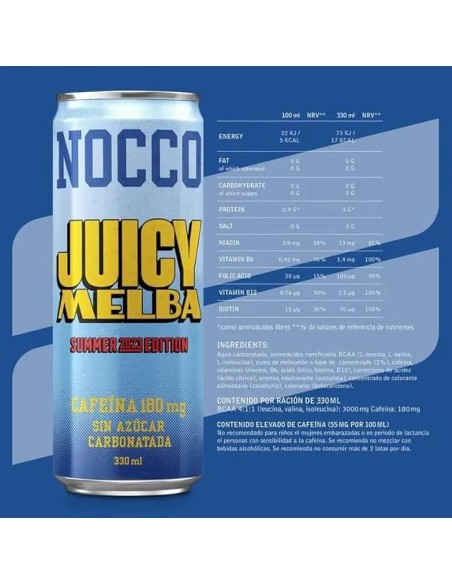 Nocco Bcaa Juicy Melba, 330 ml