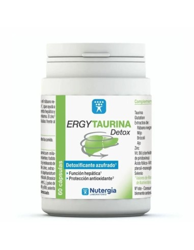 Nutergia Ergytaurina Detox, 60 cápsulas