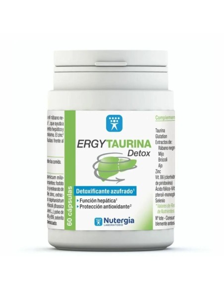 Nutergia Ergytaurina Detox, 60 cápsulas