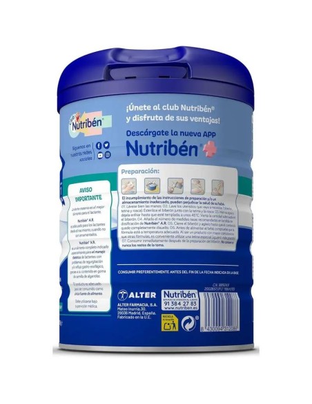 Nutriben Leche Ar 800 gr