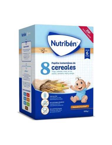 Nutriben Papilla 8 Cereales 600 gr