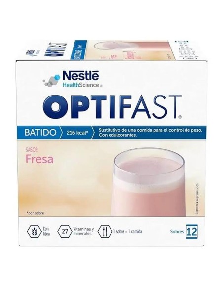 Optifast Batido Fresa 12X55 gr