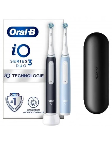 Oral-B Braun Cepillo De Dientes Eléctrico iO3s Duplo Negro y Azul