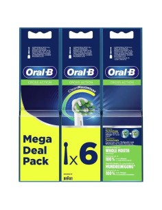 Oral-B Braun Crossaction Cabezal De Cepillo, Pack De 6 Unidades
