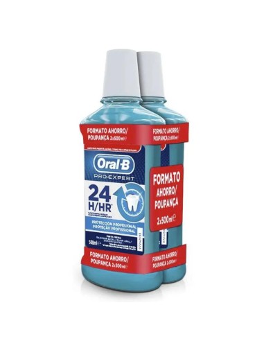 Oral-B Enjuague Bucal Pro-Expert Protección Profesional 2X500 ml