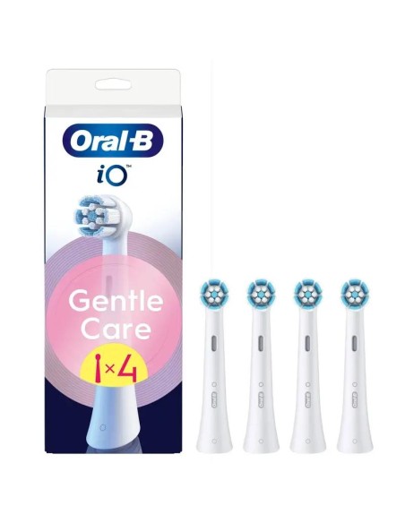 Oral-B iO Gentle Care Cabezales De Recambio, Pack De 4 Unidades