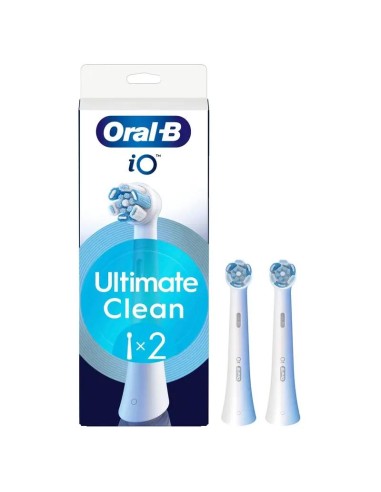 Oral-B iO Ultimate Clean Cabezales De Recambio, Pack De 2 Unidades