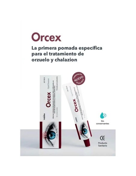 Orcex Pomada Parpados Para Orzuelos, 15 gr