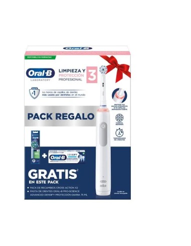 Pack Oral-B Cepillo Eléctrico Profesional 3 + Pasta Dental Densify + 2 Cabezales