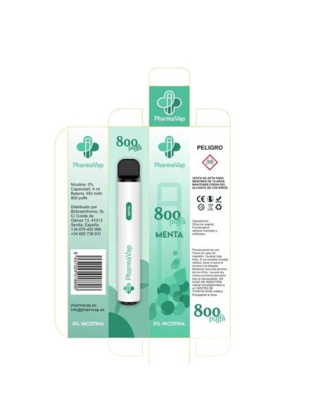 Pharmavap Vaper Sabor Menta