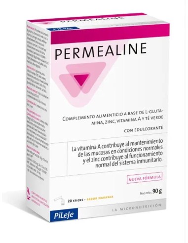 Pileje Permealine Sabor Naranja, 20 Sticks