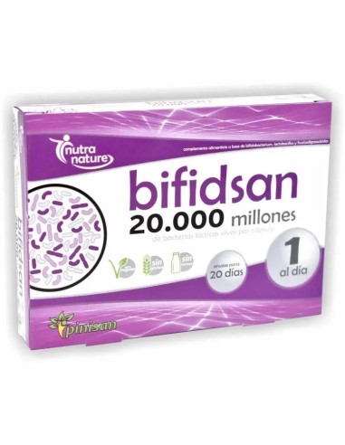 Pinisan Bifidsan, 20 cápsulas