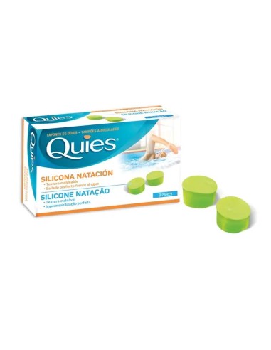 Quies Tapon Silicona Natacion Adulto 6 Tap.