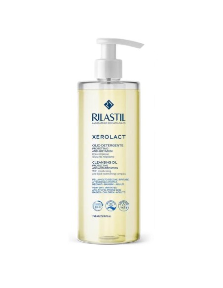 Rilastil Xerolact Aceite Limpiador Rostro Y Cuerpo 1 Envase, 750 ml